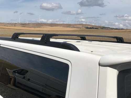 Алюмінієві рейлінги інтегровані для VW T5, T6 чорні (Довга база)