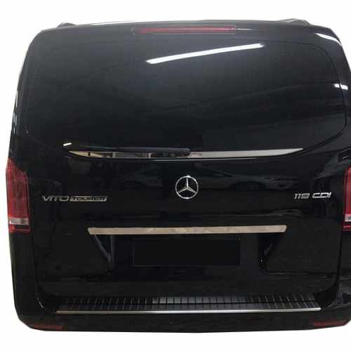 Кромка заднього скла (нерж) для Mercedes Vito 447 2015+
