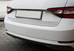 Кромка багажника (нерж) Carmos - Турецька сталь для Skoda Superb 2016↗ мм