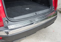 Накладка на задній бампер OmsaLine (нерж) для Peugeot 3008 2016↗ мм.