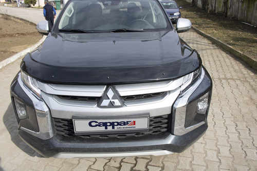 Дефлектор капота (2019-2023, EuroCap) для Mitsubishi L200 2015↗ мм.