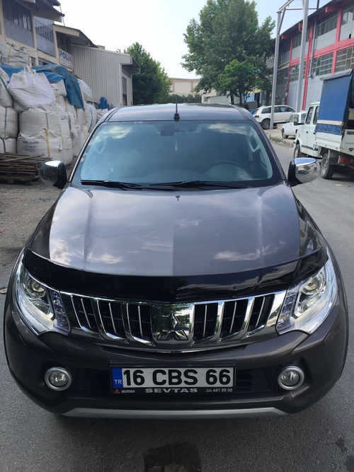 Дефлектор капота (EuroCap) для Mitsubishi L200 2015-2019