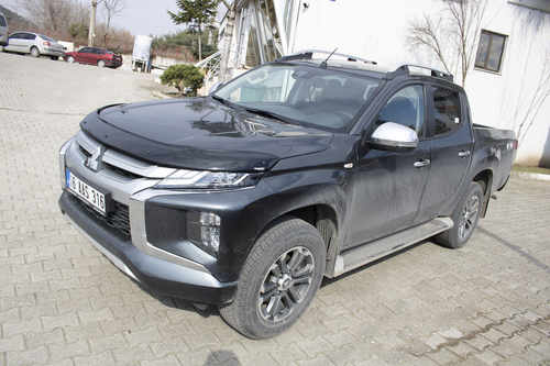 Дефлектор капота (2019-2023, EuroCap) для Mitsubishi L200 2015↗ мм.