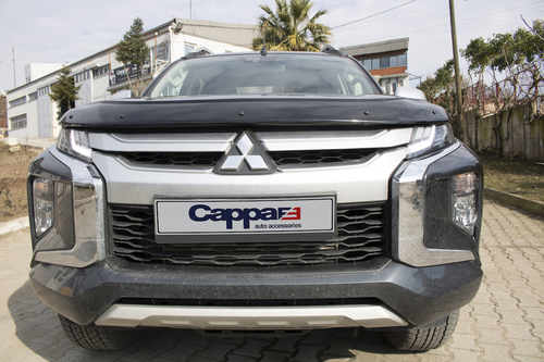 Дефлектор капота (2019-2023, EuroCap) для Mitsubishi L200 2015↗ мм.