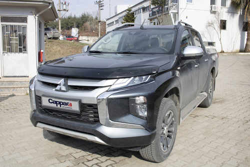 Дефлектор капота (2019-2023, EuroCap) для Mitsubishi L200 2015↗ мм.