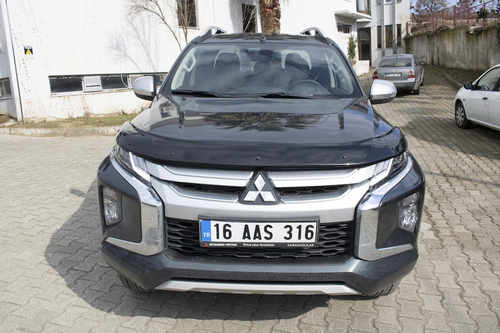Дефлектор капота (2019-2023, EuroCap) для Mitsubishi L200 2015↗ мм.