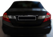 Хром накладка над номером на кришку багажника (нерж.) для Honda Civic 2012+