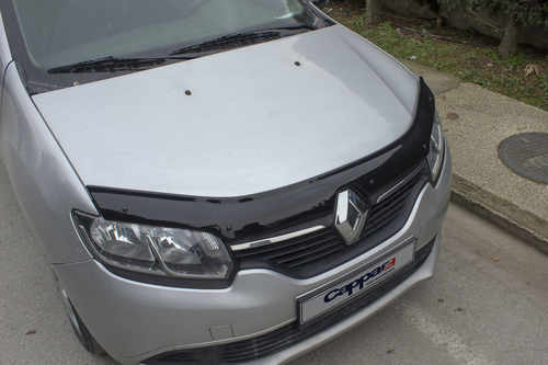 Дефлектор капота (EuroCap) для Renault Logan MCV 2013↗ мм.