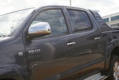 Хром накладки для Toyota Hilux 2012-2015 накладки на дзеркала нерж. Carmos (Туреччина)