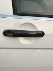 Накладки на ручки (натуральний карбон) 3 ручки для Caddy, T5, T6
