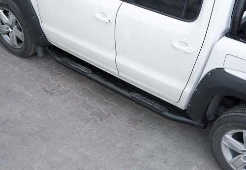 Бокові пороги Amazon Black (2 шт., чорні) для Volkswagen Amarok