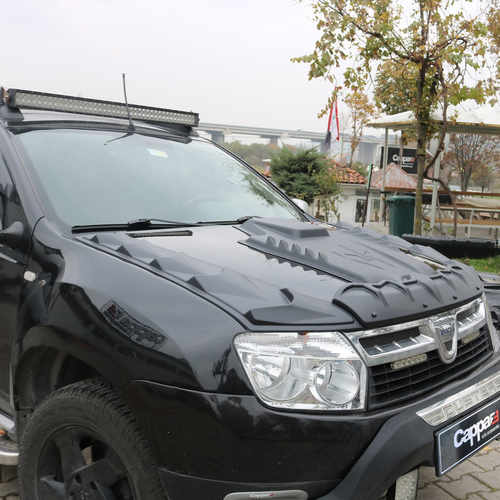 Накладка на капот (ABS) для Renault Duster 2008-2017 рр.