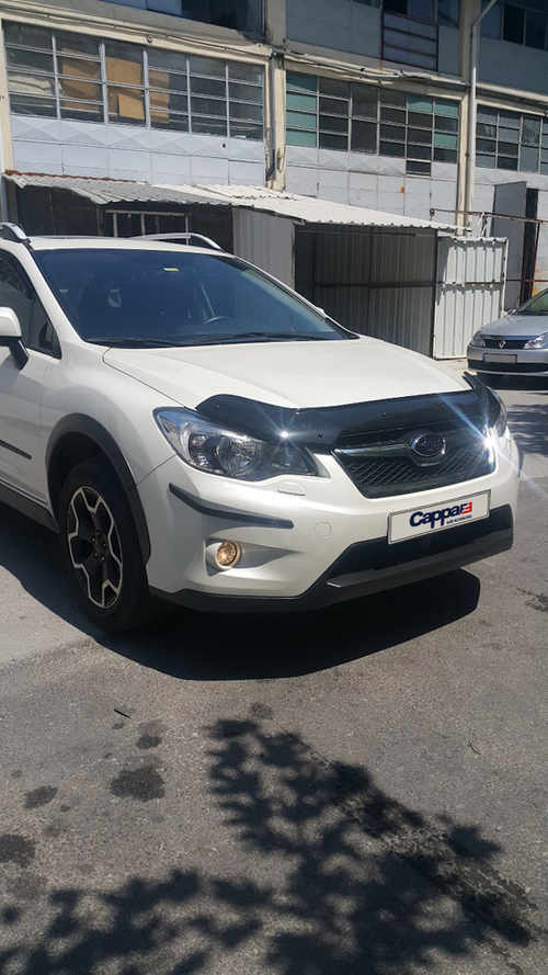 Дефлектор капота (EuroCap) для Subaru XV 2011-2017 років.