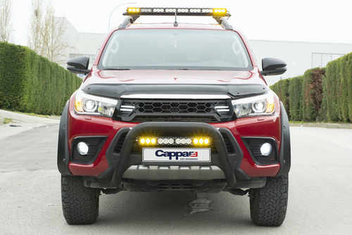 Дефлектор капота (EuroCap) для Toyota Hilux 2015↗ мм.