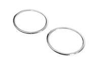 Накладки на противотуманки (2 шт., нерж) для Skoda Yeti 2010↗ мм.