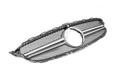 Передня решітка AMG Silver 2018-2022, з камерою для Mercedes C-сlass W205 2014-2021рр.