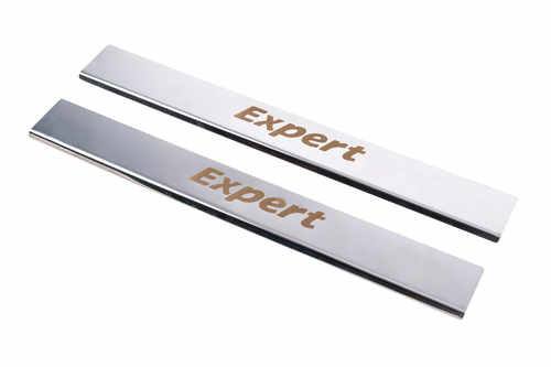 Накладки на пороги (2 шт, нерж.) Peugeot Expert 2007-2017