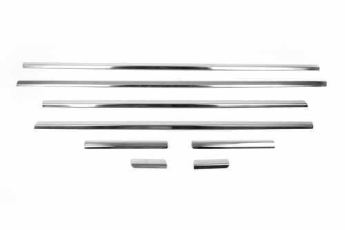 Хром нижні молдинги стекол (нерж.) SD для Citroen C4 2005-2010+