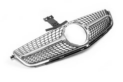 Передняя решетка Diamond Silver (для C63) 2007-2011 для Mercedes C-class W204 2007-2015 гг.