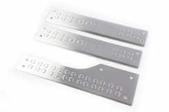 Хром накладки на внутрішні пороги (нерж.) 3 шт. Carmos для Fiat Doblo 2010+