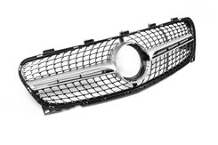 Передняя решетка Diamond Silver (2017-2019) для Mercedes GLA X156 2014-2019 гг.