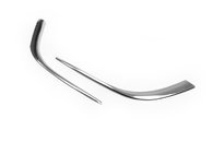 Накладки на противотуманки (2 шт., нерж) 2010-2013, Carmos для Opel Astra J 2010-2013