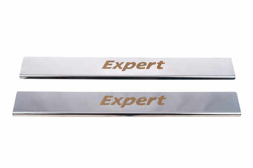 Накладки на пороги (2 шт, нерж.) Peugeot Expert 2007-2017