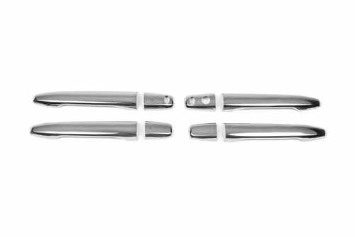 Хром накладки для Mitsubishi Lancer 10, Outlander 06-22, ASX 2010+ накладки на ручки KEY нерж Carmos (Туреччина)