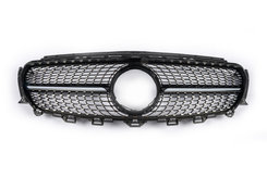Передня решітка Diamond Black (2016-2019) Без місця під камеру для Mercedes E-сlass W213 2016 ↗︎ мм.