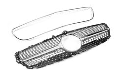 Передняя решетка 2014-2018 (Diamond Silver) для Mercedes CLS C218 2011-2018 гг.