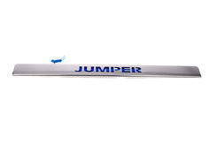 Хром накладки для Citroen Jumper 2006+ задня планка LED синій Carmos (Туреччина)
