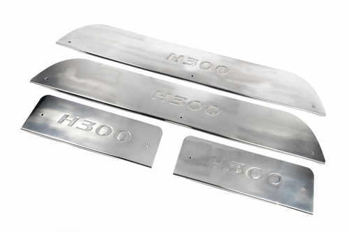 Хром накладки на пороги (нерж.) 4 шт. Omsa для H-1 2008+