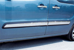 Хром накладки для Peugeot Partner 08+ молдинг дверей нерж Carmos (Туреччина)