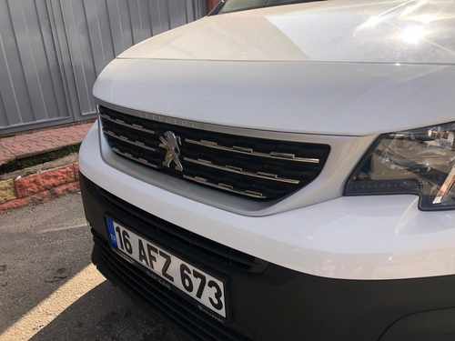 Планка над номером (нерж.) для Peugeot Partner/Rifter 2019-
