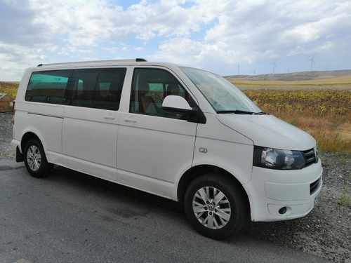 Рейлінги алюмінієві інтегровані для VW T5, T6 сріблясті (Довга база)