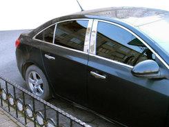 Накладки на стійки (нерж.) для Chevrolet Cruze 2009↗ мм.