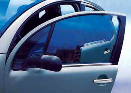 Хром нижні молдинги стекол (нерж.) для Citroen C2 2003+