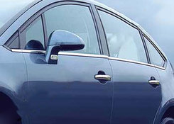 Хром нижні молдинги стекол (нерж.) HB для Citroen C4 2005--2010