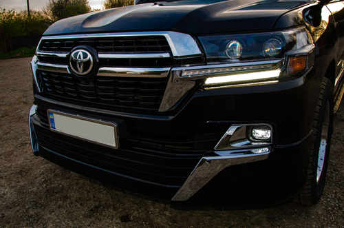 Передні фари Executive Black Toyota Land Cruiser 200 2016-