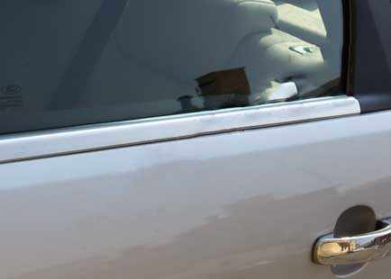 Хром нижні молдинги стекол (нерж.) для Ford Mondeo 2001-2008