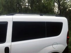 Рейлинги черные Maxi, Пластиковые ножки для Fiat Doblo III nuovo 2010↗ и 2015↗ гг.