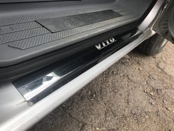 Накладки на пороги (2 шт) для Mercedes Vito 639, 447 2015+ 