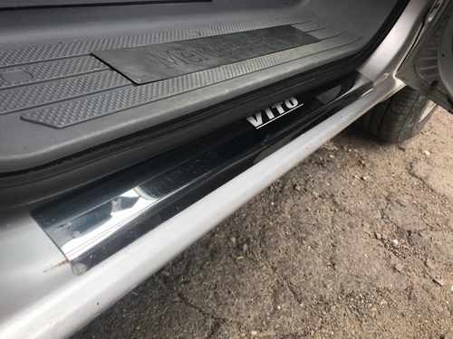 Накладки на пороги (2 шт) для Mercedes Vito 639, 447 2015+