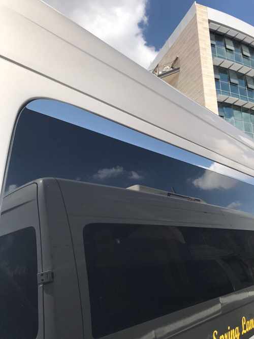 Верхня окантовка вікон (нерж.) для Volkswagen Crafter 2006-2017рр.