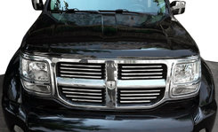 Хром накладки для Dodge Nitro передня решітка нерж Carmos (Туреччина)