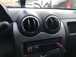 Хром накладки для Renault Duster Хром на обдуви нерж Carmos (Туреччина)