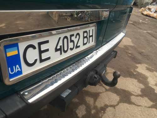 Хром накладка над номером Carmos для Mercedes Sprinter 2007-/VW Crafter 2006-