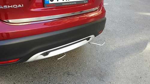 Хром накладка на нижню кромку кришки багажника (нерж.) для Nissan Qashqai 2014+