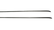 Молдинг на рейку зсувних дверей (2 шт, нерж.) для Fiat Doblo III nuovo 2010↗ та 2015↗ мм.