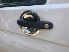 Хром накладки під ручки (мильниці) для VW T5, Caddy 2003-2015 Carmos (Туреччина) на 4 ручки